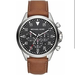 Michael kors men's gage brown watch|MK8333